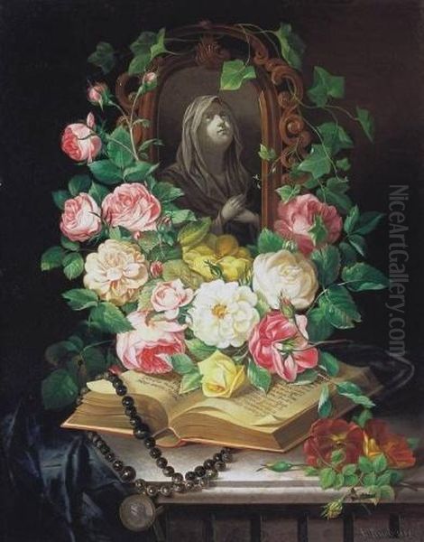 Still-life With Roses by Adalbert Eirich