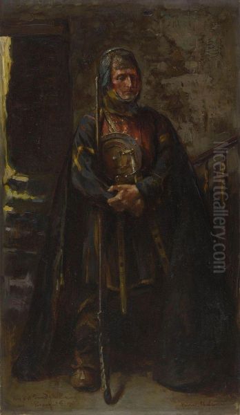 Kaukasischer Wachter. Oil Painting by Ferencz, Franz Eisenhut