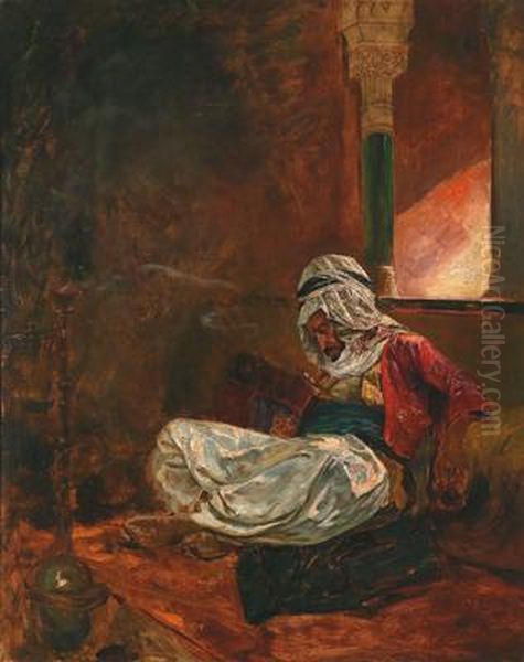 Arabo Che Sta Dormendo Oil Painting by Ferencz, Franz Eisenhut