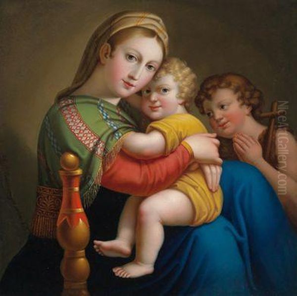 Madonna Della Sedia Oil Painting by Johann Paul Eisenmayer