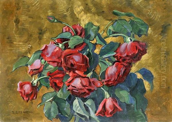 Roze Oil Painting by Stanislaw Ejsmond