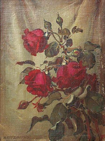 Roze Oil Painting by Stanislaw Ejsmond