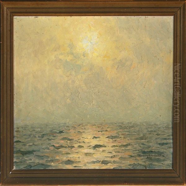 A View Of The Sea Oil Painting by Emil Ekman