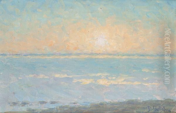 Coucher De Soleil Oil Painting by Per Ekstrom