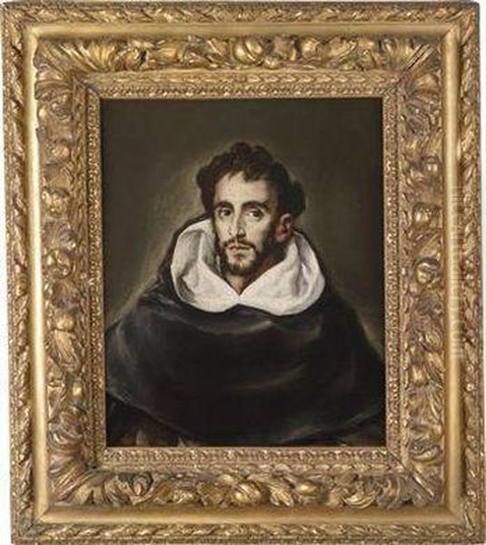 Portrait Of Fray Hortensio Felix Paravicino Oil Painting by El Greco (Domenikos Theotokopoulos)