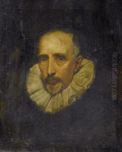 Self Portrait Oil Painting by El Greco (Domenikos Theotokopoulos)