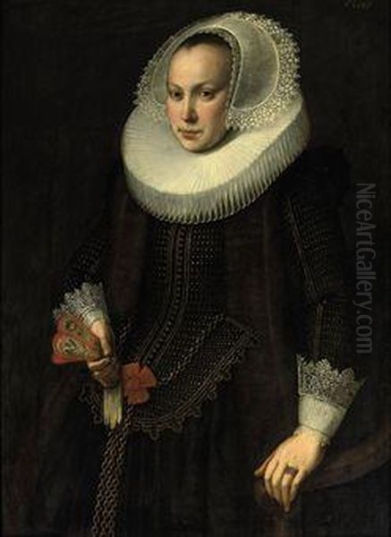 Portrait Of A Young Lady Oil Painting by Nicolaes (Pickenoy) Eliasz