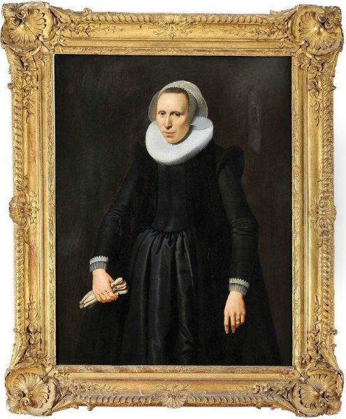 Retrato De Senhora Oil Painting by Nicolaes (Pickenoy) Eliasz