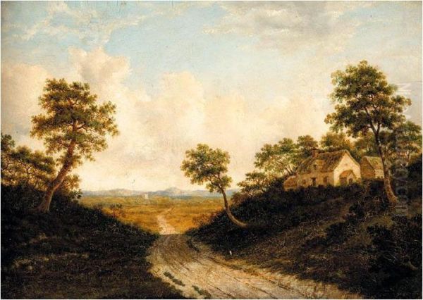 Cottage By A Path Oil Painting by Charles Graham Eliot