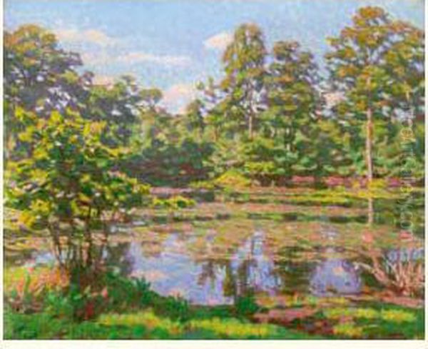 Paysage Impressionniste Oil Painting by Maurice Eliot