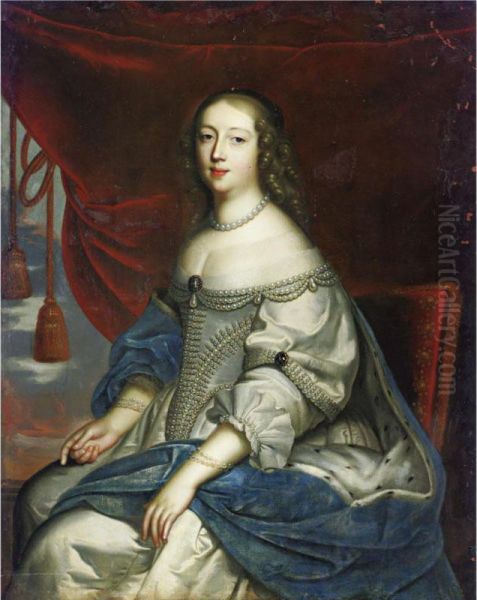 Portrait Of A Lady Oil Painting by Louis, Ferdinand Ii Elle