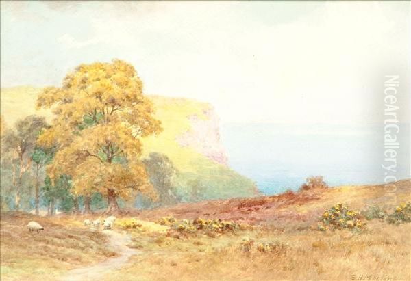 Near Salcombe Oil Painting by Henry Elliot