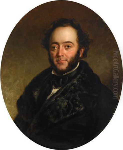 Portrait Of A Man Believed To Be Pierre Van Cortlandt Iii Oil Painting by Charles Loring Elliott