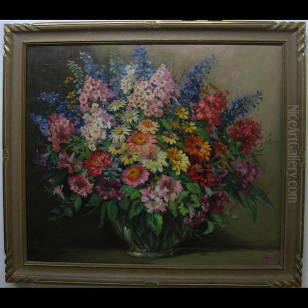 Floral Still-life Oil Painting by Emily Louise Orr Elliott