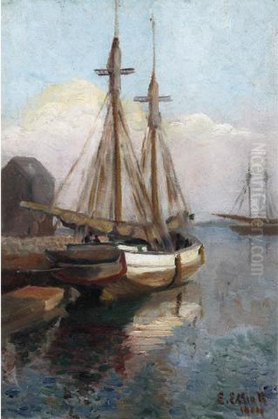 Docked Boat by Emily Louise Orr Elliott