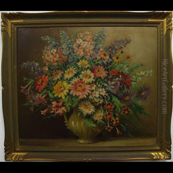 Mixed Bouquet Oil Painting by Emily Louise Orr Elliott