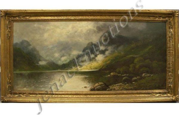 View In The Scottish Highlands Oil Painting by Robinson Elliot