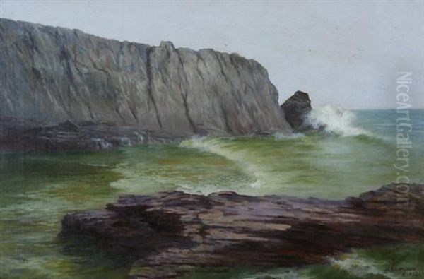 Bald Head Cliff, Ogunquit Maine Oil Painting by Eva Ellsworth Dungan