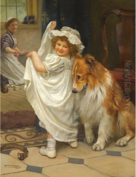 Before The Bath Oil Painting by Arthur John Elsley