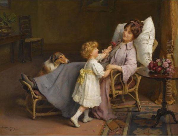 Well On The Mend Oil Painting by Arthur John Elsley