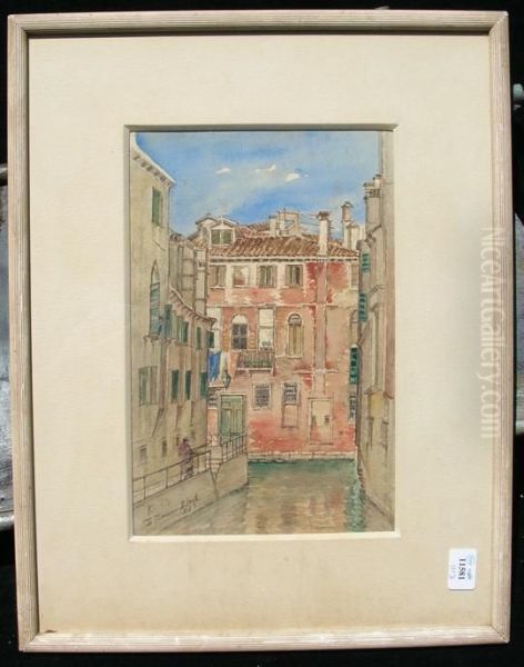 Venetian Scene Oil Painting by D. Jerome Elwell