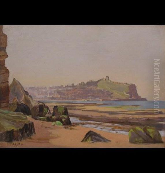 View Of Scarborough Oil Painting by Mary Dawson Elwell