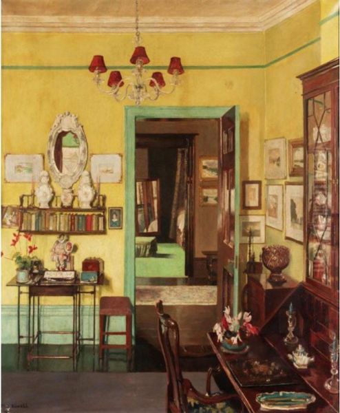 The Yellow Interior Oil Painting by Mary Dawson Elwell