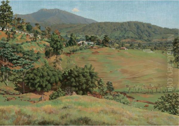 View Of Costa Rica Oil Painting by Emilio Span