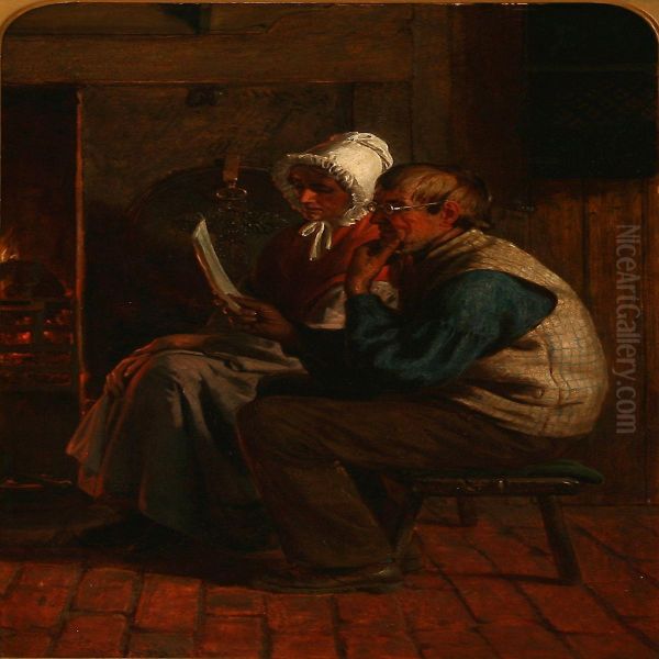 Reading Of The Queens Letter Oil Painting by Henry Hetherington Emmerson