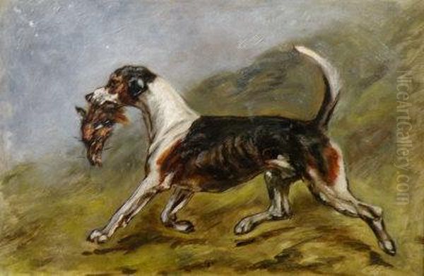 The Hounds Reward Oil Painting by John Emms