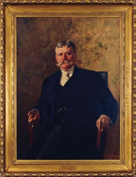 Portraitof Clement A. Griscom, Director Of The Insurancecompany Of North America Oil Painting by Fedor Encke