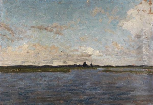 Hammeniederung Bei Worpswede Oil Painting by Am Hans Ende