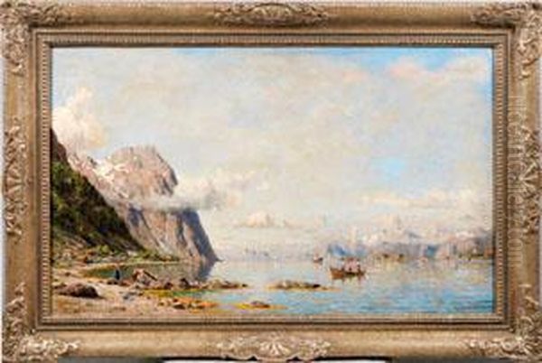 Hardangerfjord Oil Painting by Henry Enfield