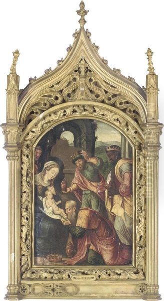 The Adoration Of The Magi Oil Painting by Cornelis Engebrechtsz