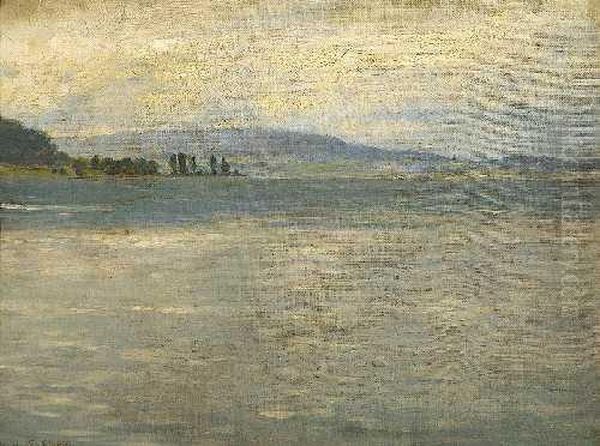 Am Chiemsee Oil Painting by Johann Friedrich Engel