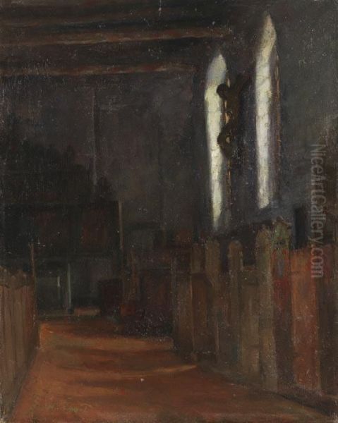 Aus Der Heiligen Geistkirche In Wismar Oil Painting by Otto Heinrich Engel