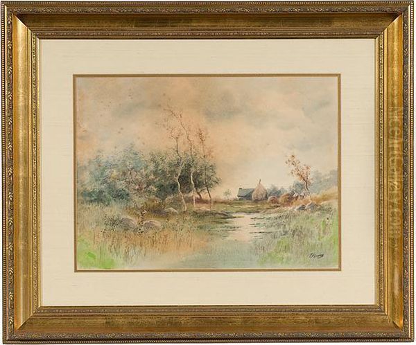 Landscape Oil Painting by Frank F. English