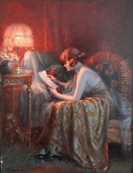 Le Billet Doux Oil Painting by Delphin Enjolras