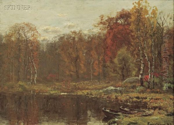 Neponset River Scene Oil Painting by John Joseph Enneking