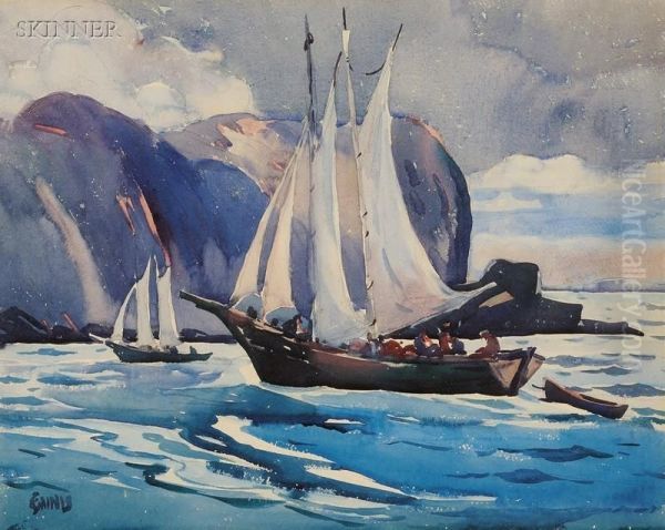 Sailing Oil Painting by George Pearse Ennis