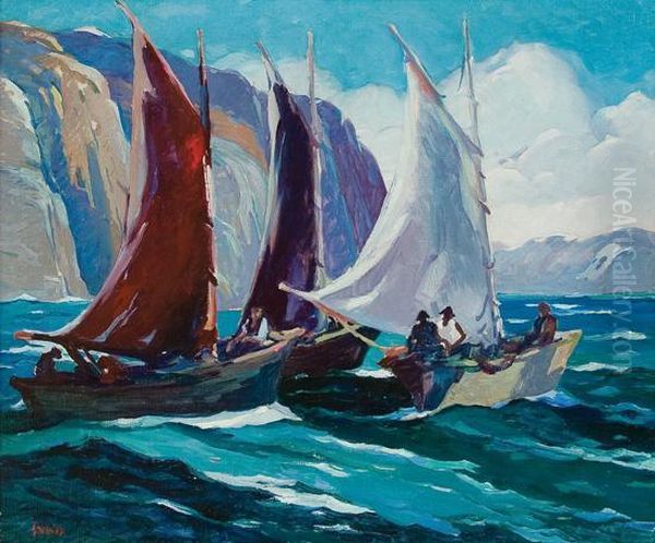 The Baiters Oil Painting by George Pearse Ennis