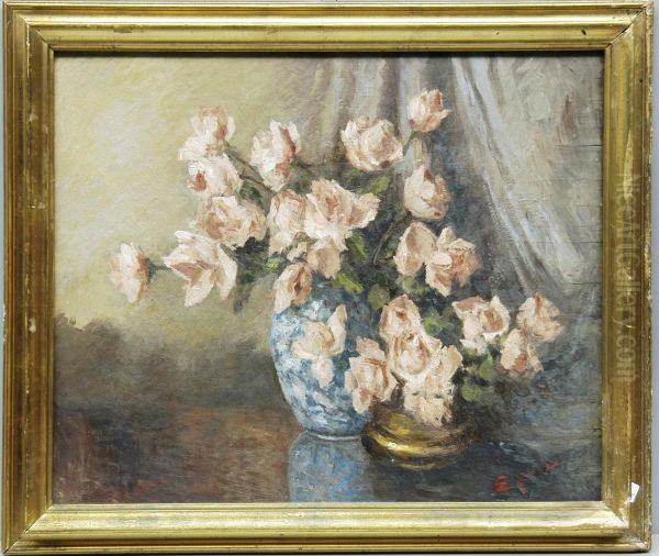 Vaso Con Fiori Oil Painting by Salazar Enrique