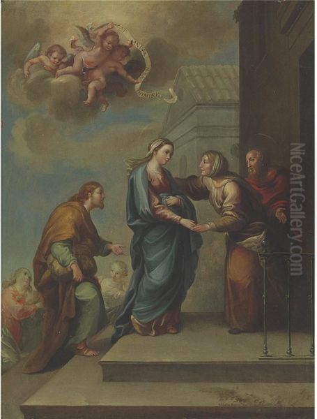 The Visitation Oil Painting by Nicolas Enriquez