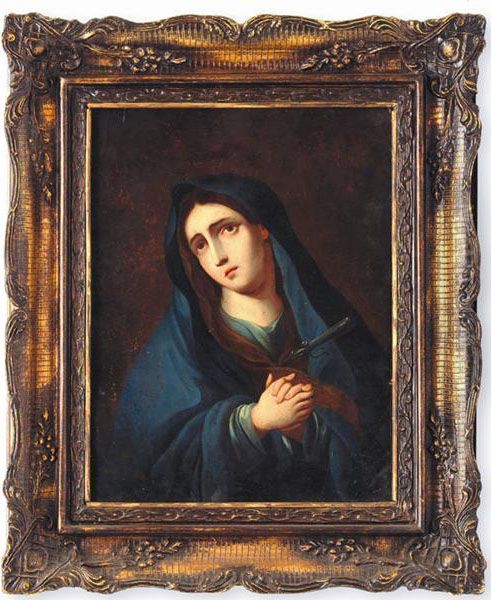 Virgen Dolorosa Oil Painting by Nicolas Enriquez