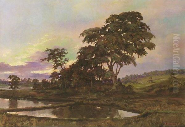 Landscape Oil Painting by Gerardus Ensink