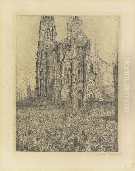 La Cathedrale Oil Painting by James Ensor