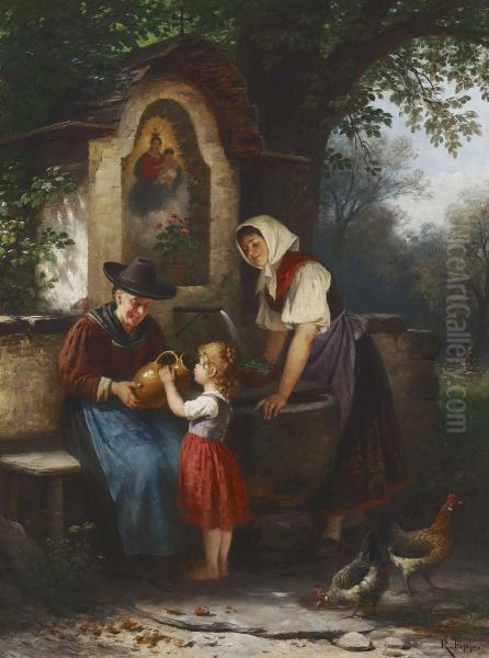 Am Brunnen by Rudolf Epp