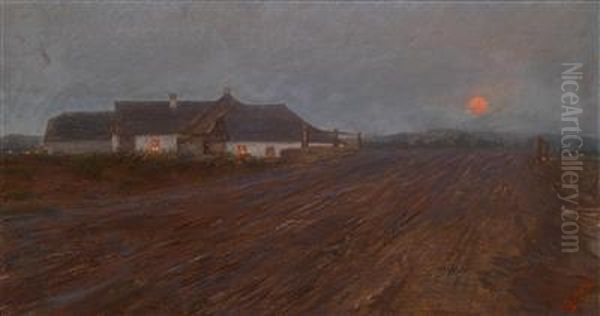 Sonnenuntergang Oil Painting by Jehudo Epstein