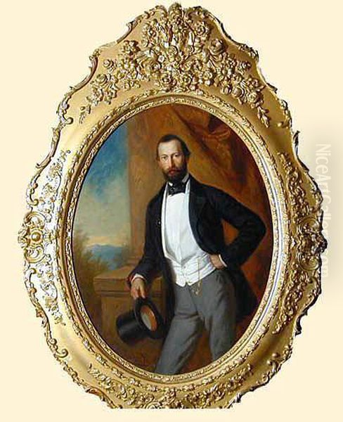 Portret Mezczyzny Oil Painting by Georg Friedrich Erhardt