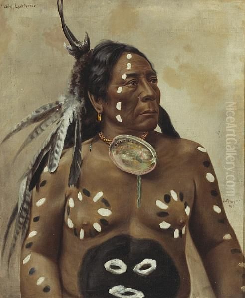 Chief Last Horse Oil Painting by Richard Ernesti